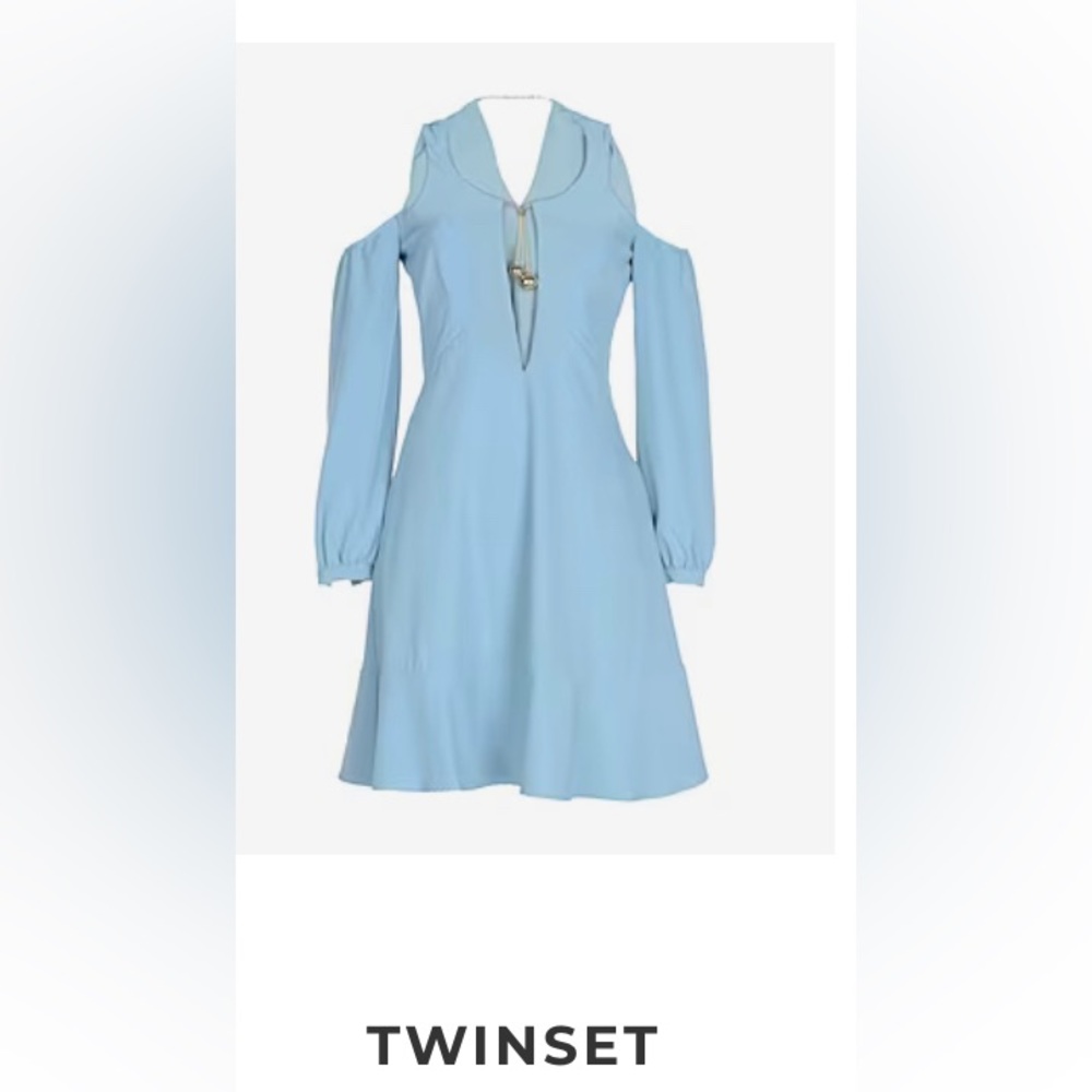 Twinset dress, sky blue, size 6 US, 42 IT